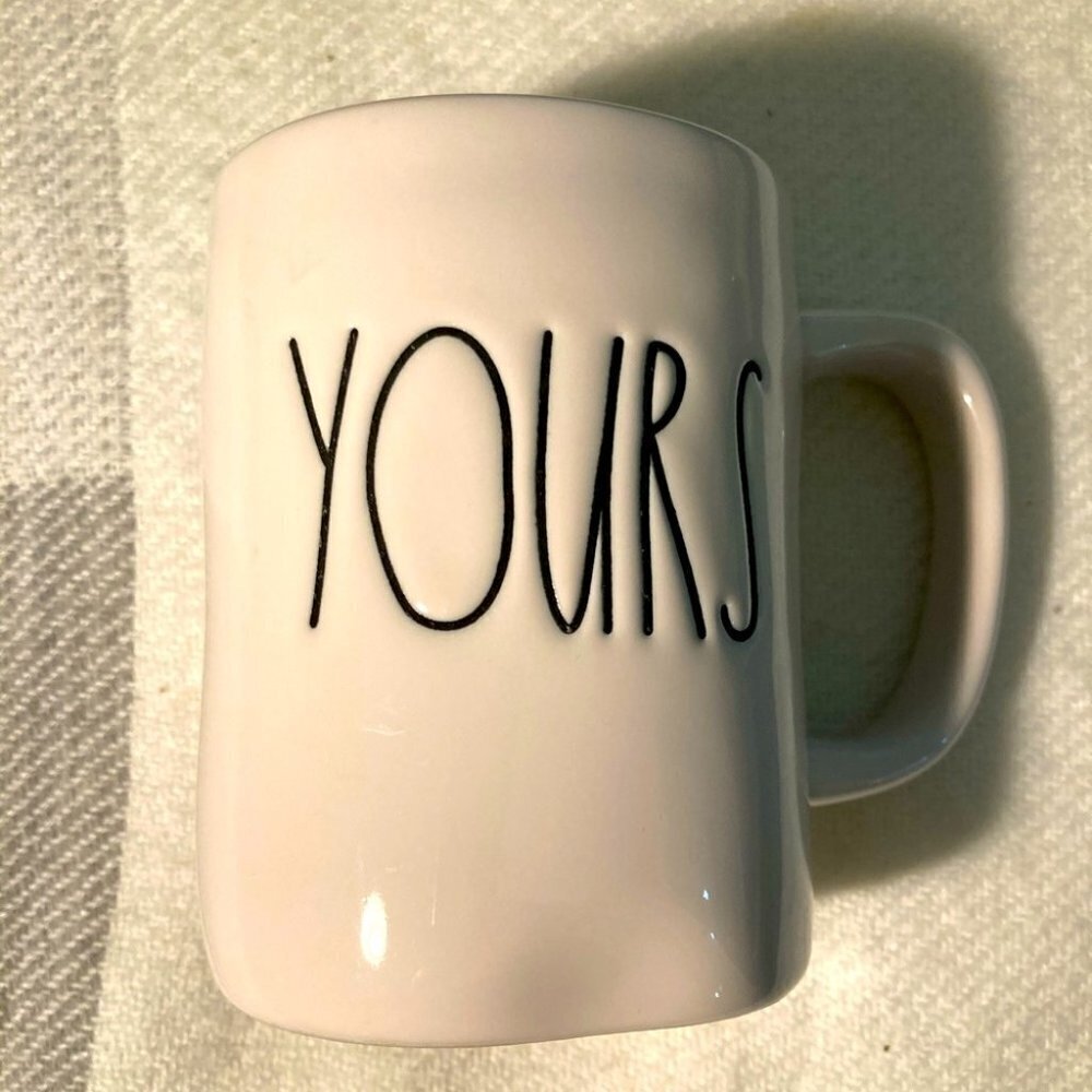 RAE DUNN YOURS Mug 16 Ounces